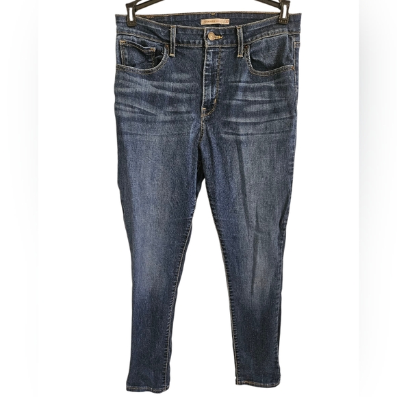 Levi 721 High Rise Skinny Jeans Sz 32 Medium Wash - Picture 1 of 5